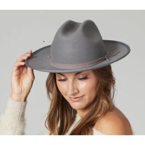Adjustable Wool felt rancher fedora